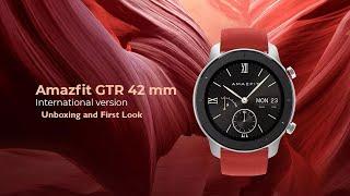Huami Amazfit GTR 42mm Global Version Unboxing and First Look 