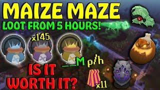 Loot From 5 Hours Of Maize Maze - Surprising Results