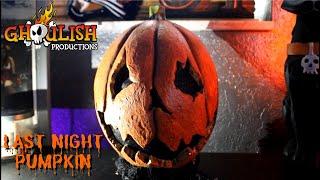 Last Night Pumpkin  Ghoulish Productions Halloween Mask Review