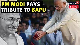 PM Modi Live  PM Modi Pays Tribute To Bapu At Rajghat On Gandhi Jayanti 2024 Live  News18  N18G