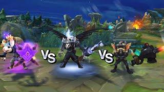 High Noon Twitch vs Twitch Shadowfoot vs Omega Squad Twitch Skins Comparison League of Legends