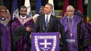 President Obama sings Amazing Grace C-SPAN