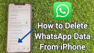 How to delete WhatsApp Data From Your iPhone iOS 17