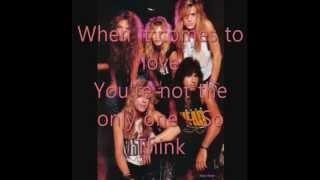 Danger Danger- Afraid of love Lyrics.wmv