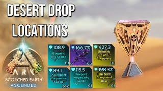 Desert Drop Locations  Easy LOOT Trick  SCORCHED EARTH  ARK Survival Ascended