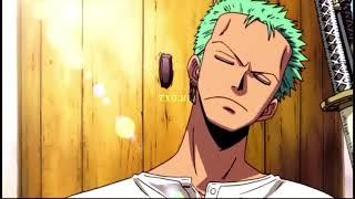 Zoro dodging knife while sleeping One Piece The Cursed Holy Sword