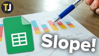 How to Find Slope in Google Sheets