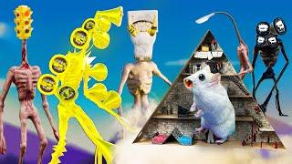  All MONSTER SIREN HEAD Trevor Henderson lvl 999 Gold - Hamster Maze Pyramid 