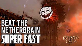 Beat Nether Brain Easily Baldurs Gate 3 Act 3 Final Boss Fight BG3