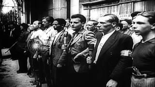 French Resistance Forces fight against Nazi forces in Paris France. HD Stock Footage