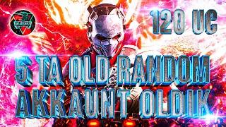 Pubg mobile 5ta OLD RANDOM oldim 120 uc Konkurs