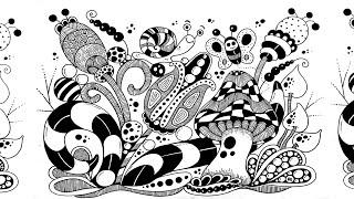 Zentangle art drawings step by step  abstract zentangle art  zentangle inspired art