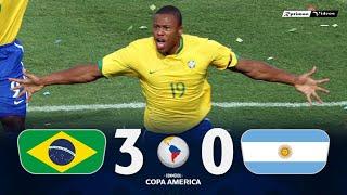 Brasil 3 x 0 Argentina ● 2007 Copa América Final Extended Goals & Highlights HD