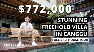 Stunning Freehold Bali Villa For Sale In Canggu  Full Bali Villa Tour