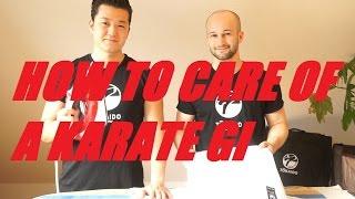 HOW TO CARE OF A KARATE GI UNIFORM - washing ironing folding - TEAM KI