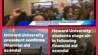  STUDENT PROTEST AT HOWARD UNIVERSITY FINANCIAL AID SCANDAL