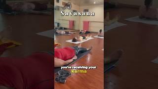 Karma is the work of action. #Savasana is sum of it. #relax and #recieve #bikramyoga #yoga #balance