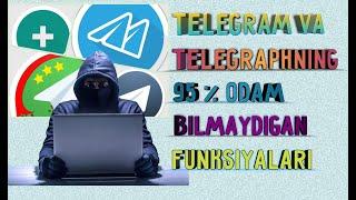 Telegram plus va Telegraphning 95 % odam bilmaydigan funksiyalaritelegram sirlari