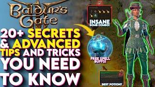 20+ Secrets and ADVANCED Tips and Tricks Baldurs Gate 3 Doesn’t Want You To Know - BG3 Tips
