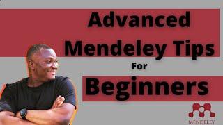 How to use Mendeley to manage references citations and PDFs like an advanced user