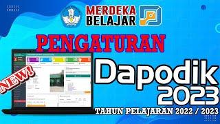 PENGINPUTAN PADA MENU PENGATURAN  NILAI DAN PUSAT UNDUHAN DI DAPODIK 2023