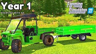 Starting With $0 In Farming Simulator 22  Rags To Riches Challenge  Year 1