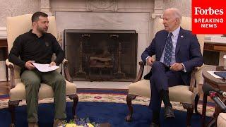 BREAKING NEWS Biden Celebrates New $2.4 BillIon In Aid For Ukraine While Hosting Zelensky At WH