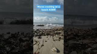 The calming sight & sound of waves crashing on a beach - ASMR relaxing sleep chillout