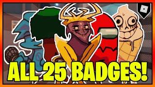 How to get ALL 25 BADGES in FNF ROLEPLAY  Roblox