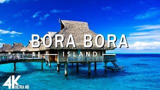 FLYING OVER BORA BORA 4K UHD - Relaxing Music Along With Beautiful Nature Videos - 4K Video Ultra