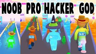 GIANT RUSH in NOOB vs PRO vs HACKER vs GOD  Level 19 - 21