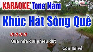 KHÚC HÁT SÔNG QUÊ Karaoke Tone Nam  Audio Tách 2Fi  - Nhạc Sống Thanh Ngân