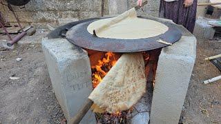 How to make phyllo dough at home  Bread recipe in the countryside