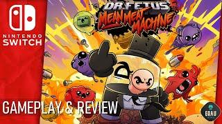 Dr. Fetus Mean Meat Machine NINTENDO SWITCH GAMEPLAY AND REVIEW  COLOUR MATCHING GAME WITH RAZORS