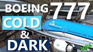 Boeing 777 Cold & Dark Startup Tutorial + CDU Programming  Real Boeing 777 Pilot  PMDG 777  MSFS