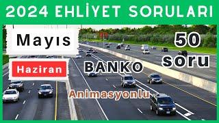 2024 Ehliyet Sınav Soruları  Mayıs Haziran Çıkmış Ehliyet Soruları