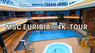 MSC  EURIBIA ship tour - BAMBOO Indoor pool area