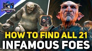 All 21 Infamous Foes Locations - Hogwarts Legacy