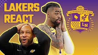 Lakers React To Playoff Predicament Losing Anthony Davis LeBron