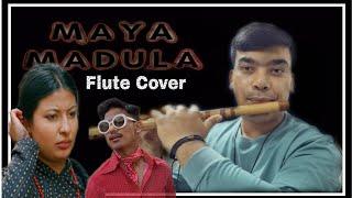 Maya Madula   Flute Cover By Prashant Kapali   Rojman Maharjan Nisha Deshar  Newari Song