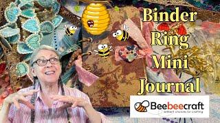 Making a Binder Ring Mini Journal Rings & Trims from #beebeecraft