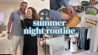 VLOG Summer Night Routine Modest Summer Dress Haul Healthy Shrimp Roll Recipe