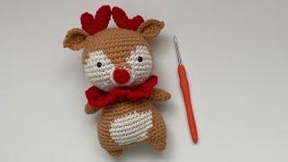 Crochet - Amigurumi Deer Christmas Reindeer Pattern Part12