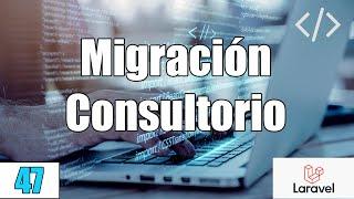 47 Migración Consultorio en el sistema de reservas de citas medicas LARAVELPHP-MySqlFullStack