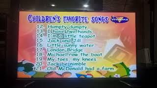 Opening to Childrens Favorite Songs 2003 VCD