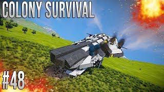 Space Engineers - Colony Survival Ep #48 - CRASH LANDING