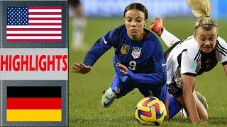 USA vs Germany Extended Highlights & All Goals  Pre-Match Womens Football Olympic Games 2024