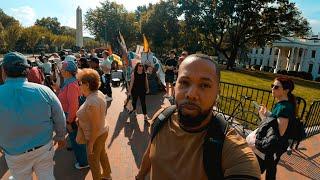 Living in Washington DC  Palestine Protest at White House  The Vue Restaurant