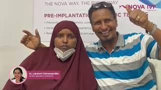 Couple came from Somalia and gets success through Dr. Lakshmi IVF Specialist Nova IVF Hyderabad