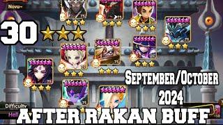 TOA Hell 30 Star Clear SeptemberOctober 2024 AFTER RAKAN BUFF Summoners War